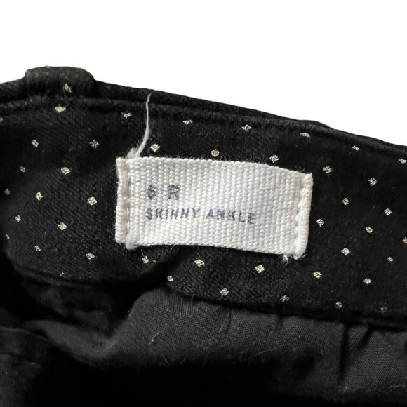 Gap Womens 6 Black Polka Dot Signature Skinny Ankle Pant Stretch Mid Rise Comfy - Picture 9 of 12